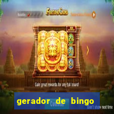 gerador de bingo cha de bebe